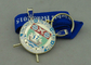 As medalhas do clube de enfileiramento de Runcorn com esmalte duro de imitação, morrem carcaça e chapeamento de níquel