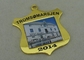Medalha liga de zinco liga de zinco de Tromsomarsjen com impressão/chapeamento de ouro