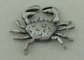 O relevo completo Crabs emblemas feito-à-medida, chapeamento de níquel antigo material do peltre
