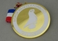 De bronze morre a medalha dura de imitação carimbada do metal de Norsk do ouro 2,0 polegadas