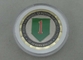Moedas personalizadas do esmalte bronze macio, moeda da divisão do exército dos EUA de duas cores do metal dos tons