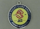 A medalha brilhante do esmalte do níquel, liga de zinco morre emblema dos esportes da carcaça