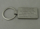 chapeamento de prata enevoado liga de zinco de 3D Keychain para portas-chaves do carro